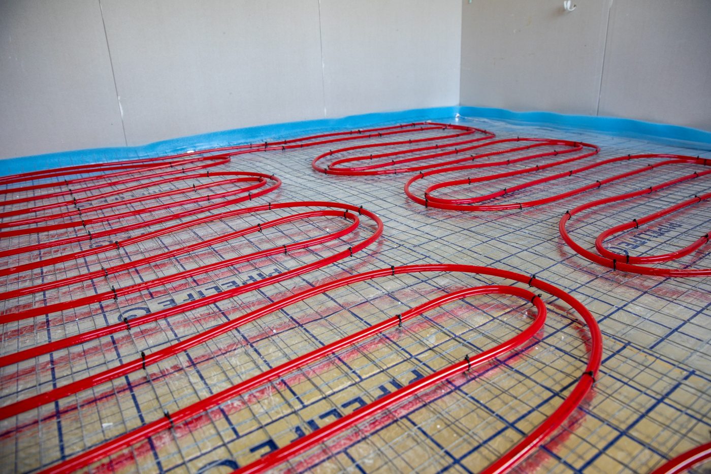 prefab underfloor heating panels-installed